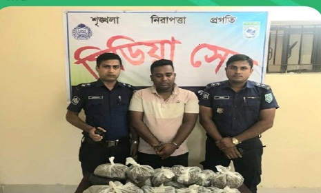 গাইবান্ধায় বিপুল পরিমাণ গাজাসহ মাদক ব্যাবসায়ী গ্রেফতার