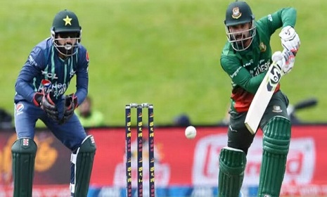 পাকিস্তানের বিপক্ষে টস জিতে ব্যাটিংয়ে বাংলাদেশ