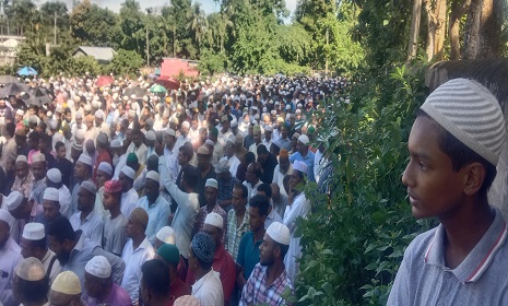 মৌলভীবাজারে তরুণ বিএনপি নেতার মৃত্যু, জানাযায় শোকার্ত মানুষের ঢল
