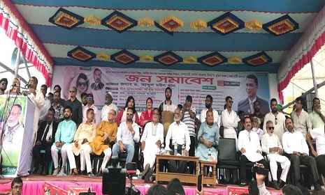 বিএনপির একদফা দাবিতে চলমান কর্মসূচির অংশ হিসেবে নারায়ণগঞ্জে সমাবেশ অনুষ্ঠিত