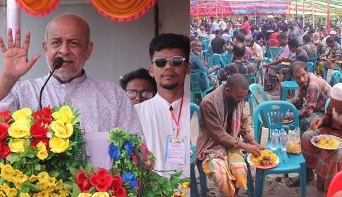 শ্রমিকদের সাথে সংসদ সদস্যের মতবিনিময় ও মধ্যাহ্নভোজ