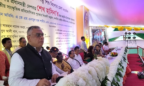 টুঙ্গিপাড়ায় প্রধানমন্ত্রীর ৭৭ তম জম্মদিনের বর্ণিল উৎসব