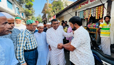 শ্রীনগরে আ.লীগের উন্নয়নের বার্তা নিয়ে গণসংযোগ