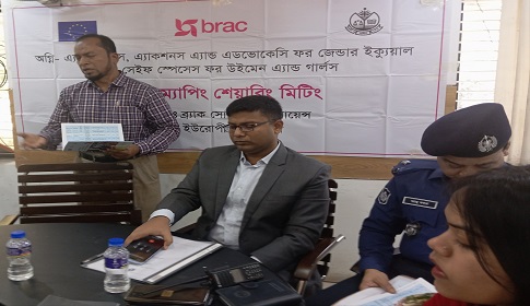 কাপাসিয়ায় ব্র্যাকের অগ্নি প্রকল্পের সার্ভিস ম্যাপিং শেয়ারিং সভা