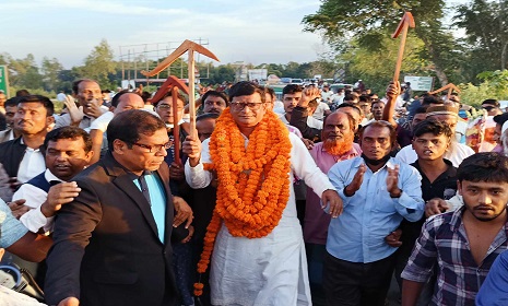 জামালপুরে জাতীয় পার্টির মনোনীত প্রার্থী জাকিরের আনন্দ শোভাযাত্রা