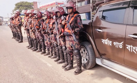 সারাদেশে ১৬২ প্লাটুন বিজিবি মোতায়েন