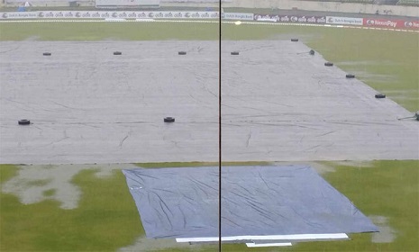দ্বিতীয় দিনের খেলা পরিত্যক্ত ঘোষণা