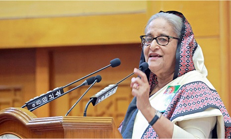 কোটালীপাড়ায় পৌঁছেছেন প্রধানমন্ত্রী শেখ হাসিনা