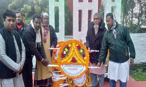 রাজারহাটে নির্মাণ শ্রমিক কল্যাণ সংস্থার বিজয় দিবস পালন