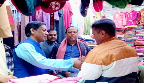 ঝালকাঠীতে নৌকার সমর্থনে যুবলীগের গণসংযোগ