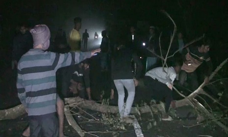 গোপালগঞ্জে বাসের চাপায় শিশু নিহত, বাস ভাংচুর, সড়ক অবরোধ