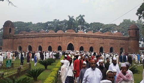 বিশ্বঐতিহ্য ষাটগুম্বুজ মসজিদে ঈদের প্রধান জামায়াত