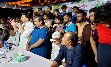 সুবর্ণচরে চেয়ারম্যান প্রার্থী সাবাব চৌধুরীর উঠান বৈঠক