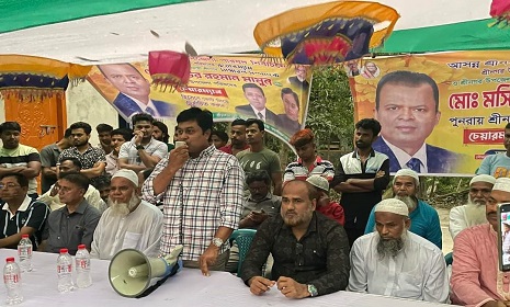 শ্রীনগর উপজেলা চেয়ারম্যান প্রার্থী মামুনের সমর্থকদের উদ্যোগে নির্বাচনী সভা