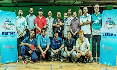 ওয়ালটন-বিএসপিএ স্পোর্টস কার্নিভালে টেবিল টেনিসে রুমেল খানের দ্বিমুকুট জয়