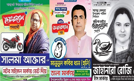 কেন্দুয়ায় এক গ্রামেই তিন প্রার্থী, জয়ের আশা সবার