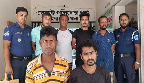 পাংশায় বিভিন্ন মামলার ৬ আসামি গ্রেফতার