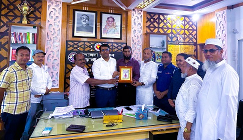 বাগেরহাটে সংবর্ধিত জাতীয় কাবাডি দলের অধিনায়ক 