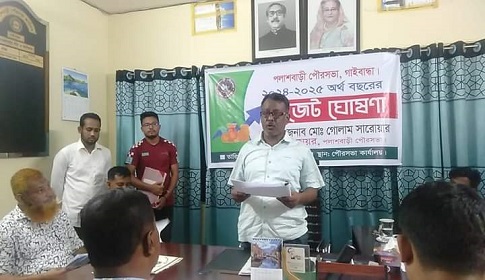 পলাশবাড়ী পৌরসভার ৬৭ কোটি টাকার বাজেট ঘোষণা