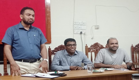 পাংশায় সাংবাদিকদের সাথে নবাগত উপজেলা স্বাস্থ্য কর্মকর্তার মতবিনিময়