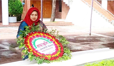 জাতির পিতার সমাধিতে সুগারক্রপের নবনিযুক্ত ডিজি’র পুষ্পস্তবক অর্পণ