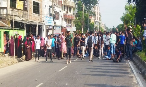 রাজবাড়ীতে শিক্ষার্থী-পুলিশ ধাওয়া পাল্টা ধাওয়া, আহত ২