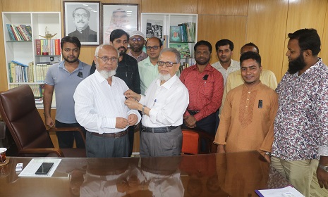 কোটা আন্দোলনে নিহতদের স্মরণে বশেমুরবিপ্রবি’তে শোক পালন