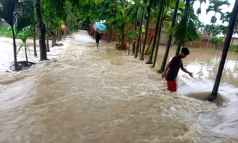 বাঘাইছড়িতে বন্যা, সাজেকে আটকা ৪০০ পর্যটক