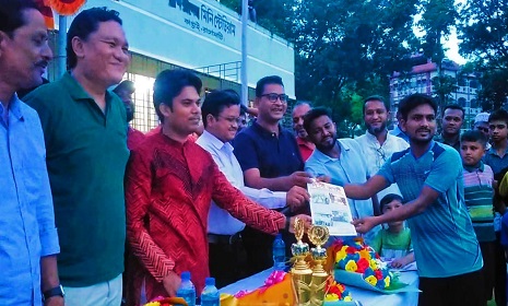 কাপ্তাইয়ে কর্ণফুলী কলেজ মিনি স্টেডিয়ামে প্রীতি ফুটবল ম্যাচ অনুষ্ঠিত