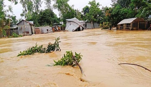 ফুলপুরে পাহাড়ী ঢলে ভয়াবহ বন্যা