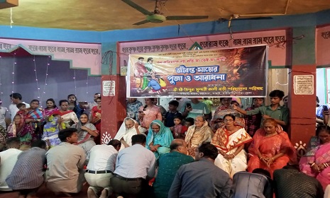 কাপ্তাইয়ে ত্রিপুরা সুন্দরী কালী মন্দিরে ৪৫ জন জীবন্ত মায়ের পুজা ও আরাধনা