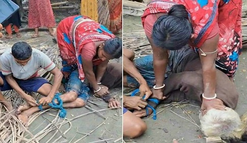 ছেলে-বৌমার হাতে নির্মম নির্যাতিত হয়েও মামলা করতে চান না অবসরপ্রাপ্ত স্কুলশিক্ষক বাবা