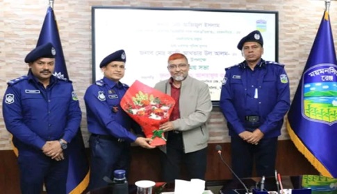 ময়মনসিংহে বিদায়ী পুলিশ সুপারকে সংবর্ধনা ও নবাগত পুলিশ সুপারকে বরণ
