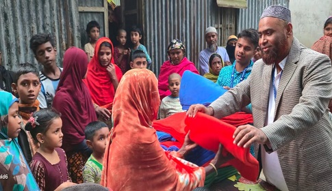ফুলপুরে জাবালে নূর ফাউন্ডেশনের কম্বল বিতরণ