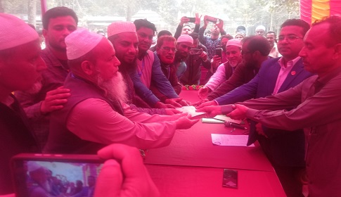 নান্দাইল সাব-রেজিষ্টার অফিসের দলিল লেখক সমিতির নির্বাচন বিনা প্রতিদ্বন্দ্বিতায় সম্পন্ন