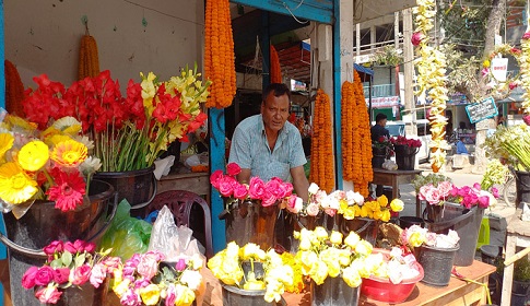 বিক্রি কম, হতাশ রাজবাড়ীর ফুল ব্যবসায়ীরা