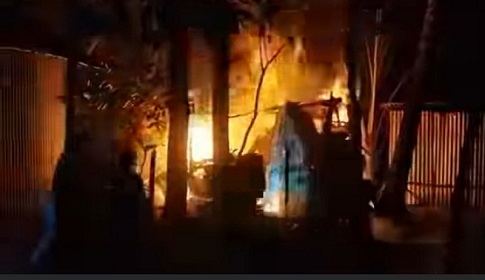 ভয়াবহ অগ্নিকাণ্ডে ১১টি গবাদি পশু দগ্ধ,৩টি ঘর পুড়ে ছাই