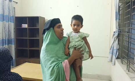 নগরকান্দায় পুলিশের সহযোগিতায় শিশু তানহা উদ্ধার
