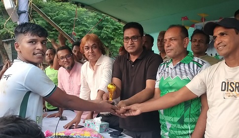 কাপ্তাইয়ে শহীদ জিয়াউর রহমান স্মৃতি মিনিবার ফুটবল টুর্নামেন্ট উদ্বোধন