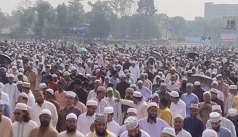 দিনাজপুরে লাখো মুসল্লীর অংশগ্রহণে ঈদ জামাত