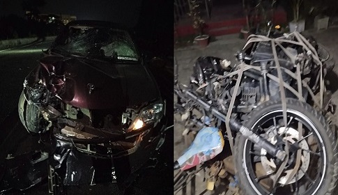 টুঙ্গিপাড়ায় প্রাইভেটকার-মোটরসাইকেলের সংঘর্ষে নিহত ১
