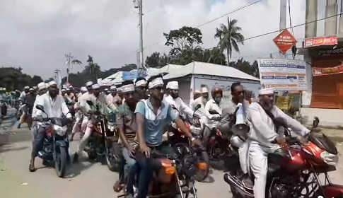 সালথায় জামায়াতের মোটরসাইকেল শোভাযাত্রা