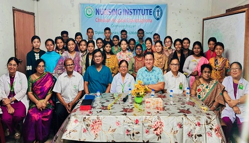 চন্দ্রঘোনা খ্রীস্টিয়ান হাসপাতালে ডিপ্লোমা নার্সদের ওরিয়েন্টেশন