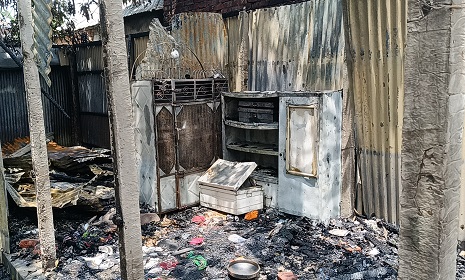 টাঙ্গাইল কান্দাপাড়া যৌনপল্লীতে ভয়াবহ অগ্নিকাণ্ডে ২২ টি ঘর ভস্মীভূত