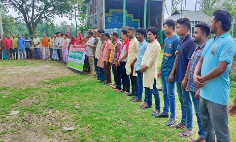 নদী ভাঙন থেকে কালী মন্দির ও মহাশ্মশান রক্ষার দাবি