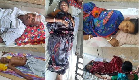 শ্যামনগরে অজ্ঞান করে দুই বাড়িতে চুরি, হাসপাতালে ভর্তি ৬