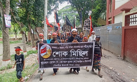 ফরিদপুরে পবিত্র আশুরা উপলক্ষে শোক মিছিল ও দোয়া মাহফিল