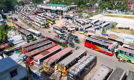 সিলেটে অনির্দিষ্টকালের পরিবহন ধর্মঘট