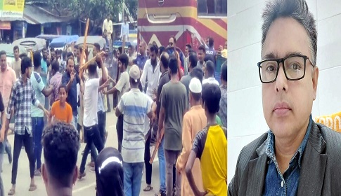 গৌরনদীতে বির্তকিত স্বাস্থ্য কর্মকর্তার বদলী ঠেকাতে মহাসড়ক অবরোধ, সংঘর্ষে আহত ১৫