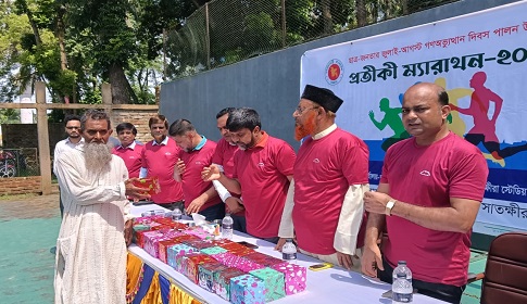 জুলাই গণঅভ্যুত্থান দিবস উপলক্ষে সাতক্ষীরায় প্রতীকী ম্যারাথন দৌড়